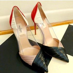 Valentino B-Drape ruched pump size 38 👠
